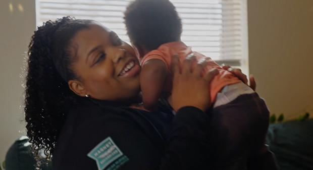 As a nurse home visitor, Ronnica enjoys time with Kai and watching him grow.