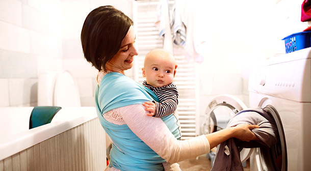 Working moms often have to multitask as they take care of their kids, the household and themselves.